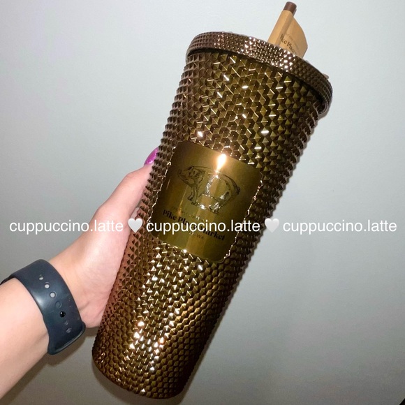 🤎NEW✨Starbucks Pike Place Market Bronze Mirror ‘Rachel’ Metallic Studded in Box - Picture 14 of 15